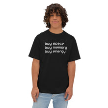 Load image into Gallery viewer, 'buy space' unisex boxy t-shirt