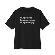 Load image into Gallery viewer, 'buy space' unisex boxy t-shirt
