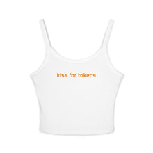 Load image into Gallery viewer, 'kiss for tokens' spaghetti strap tank top

