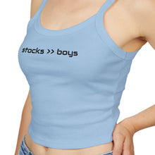 Load image into Gallery viewer, 'stocks >> boys' spaghetti strap tank
