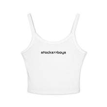 Load image into Gallery viewer, 'stocks >> boys' spaghetti strap tank
